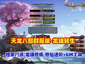 天龙八部群服版本【龙魂转生】单机端,独家门派,龙魂修炼,修仙进阶等+GM工具及视频教程